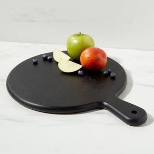 SERVING BOARD CHARCUTERIE BLACK ACACIA THRESHOLD TAARGET MODERN 12x16 inch NEW